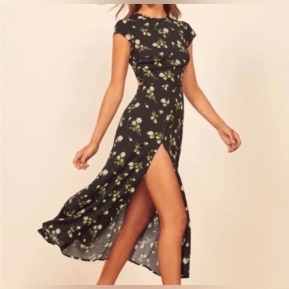 Reformation Gavin Floral Dress